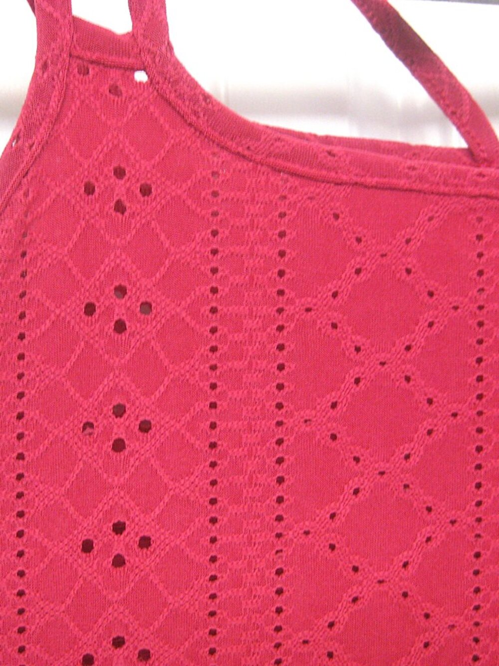 Spaghetti Straps Dress  Dark Raspberry  Large - Picture 4 of 6